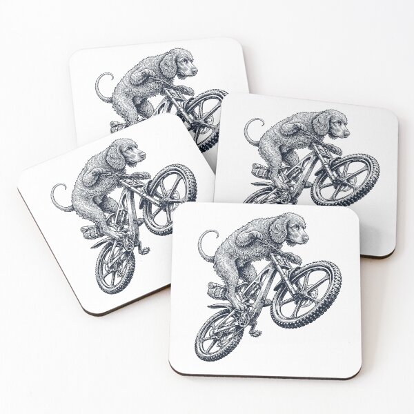 Item preview, Vintage Irish Water Spaniel Riding Bicycle Cycling Bike Dog Lover designed and sold by TerryConnells.