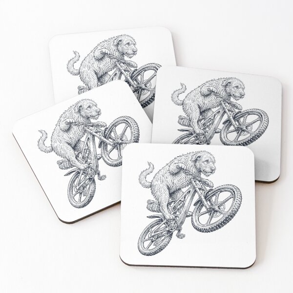 Item preview, Vintage Irish Wolfhound Riding Bicycle Cycling Bike Dog Lover designed and sold by TerryConnells.