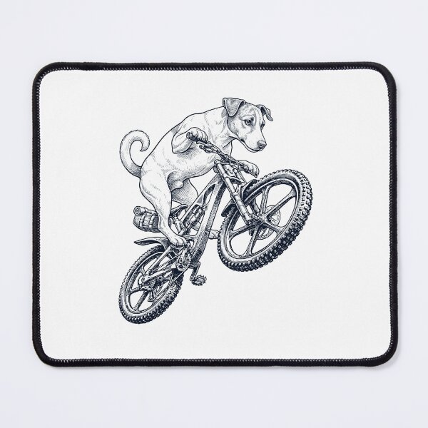 Item preview, Vintage Jack Russell Terrier Riding Bicycle Cycling Bike Dog Lover designed and sold by TerryConnells.