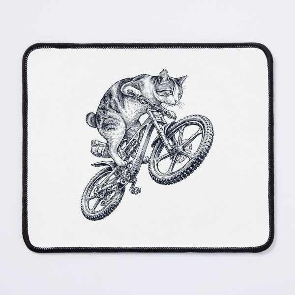 Item preview, Vintage Japanese Bobtail Cat Riding Bicycle Cycling Bike Kitten Lover designed and sold by TerryConnells.