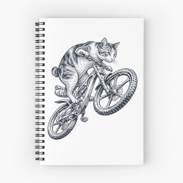 Item preview, Vintage Japanese Bobtail Cat Riding Bicycle Cycling Bike Kitten Lover designed and sold by TerryConnells.