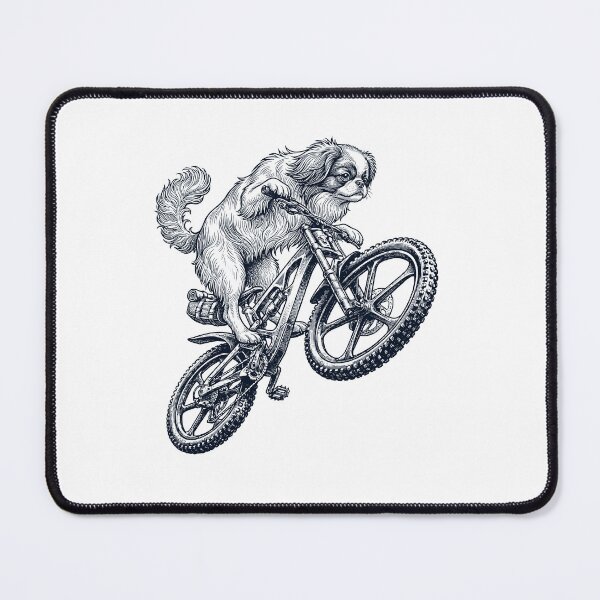 Item preview, Vintage Japanese Chin Riding Bicycle Cycling Bike Dog Lover designed and sold by TerryConnells.