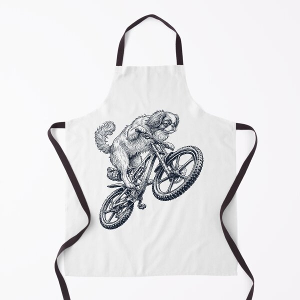 Item preview, Vintage Japanese Chin Riding Bicycle Cycling Bike Dog Lover designed and sold by TerryConnells.