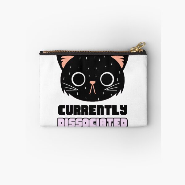 Item preview, Currently Dissociated Black Cat Meme designed and sold by GenZFashion000.