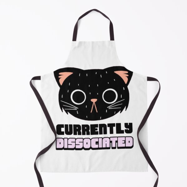 Item preview, Currently Dissociated Black Cat Meme designed and sold by GenZFashion000.