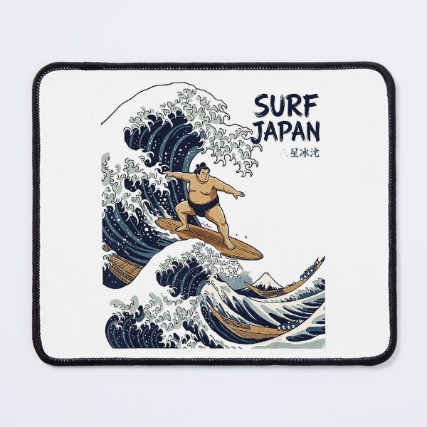Item preview, Sumo Surfer Riding Ocean Waves in Vintage Japanese designed and sold by titanlevi.