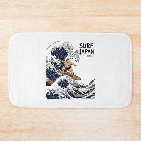 Item preview, Sumo Surfer Riding Ocean Waves in Vintage Japanese designed and sold by titanlevi.