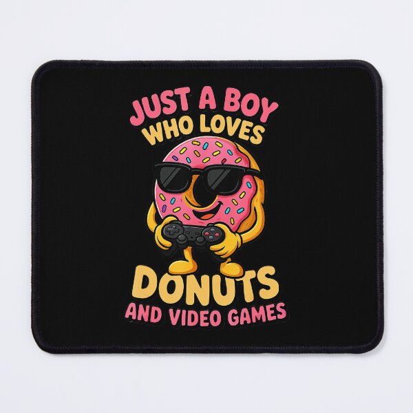 Item preview, Funny Donut Gamer Cartoon Boy Gaming Snack Lover designed and sold by FGTV2021.