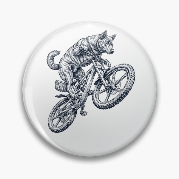 Item preview, Vintage Kai Ken Riding Bicycle Cycling Bike Dog Lover designed and sold by TerryConnells.