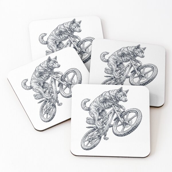 Item preview, Vintage Kai Ken Riding Bicycle Cycling Bike Dog Lover designed and sold by TerryConnells.