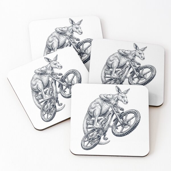 Item preview, Vintage Kangaroo Riding Bicycle Cycling Bike Animal Lover designed and sold by TerryConnells.