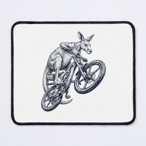 Item preview, Vintage Kangaroo Riding Bicycle Cycling Bike Animal Lover designed and sold by TerryConnells.