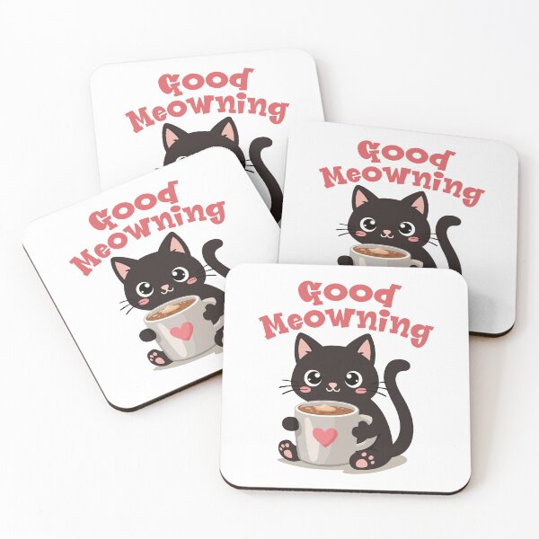 Item preview, Good Meowning designed and sold by TeeCodes.