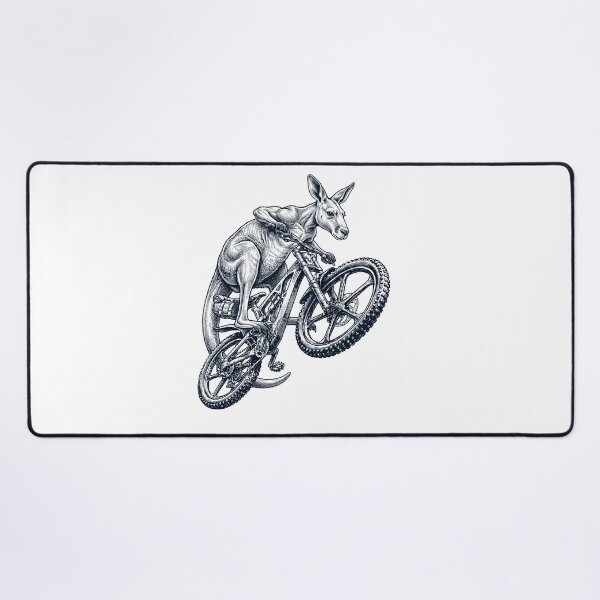 Item preview, Vintage Kangaroo Riding Bicycle Cycling Bike Animal Lover designed and sold by TerryConnells.