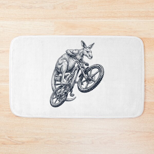 Item preview, Vintage Kangaroo Riding Bicycle Cycling Bike Animal Lover designed and sold by TerryConnells.