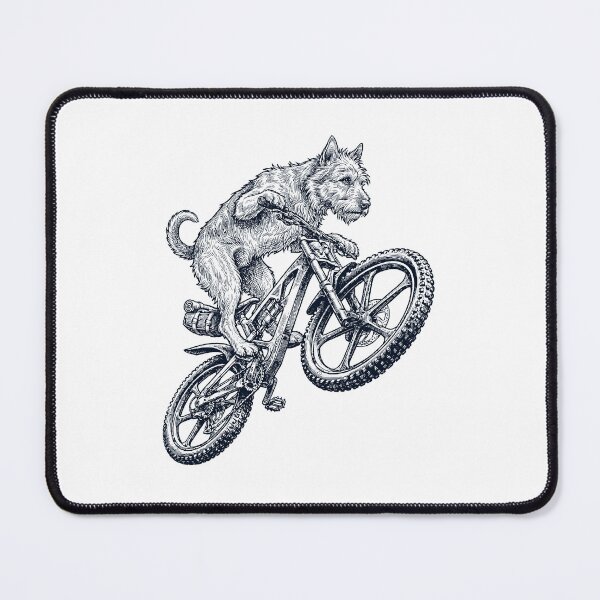 Item preview, Vintage Kerry Blue Terrier Riding Bicycle Cycling Bike Dog Lover designed and sold by TerryConnells.