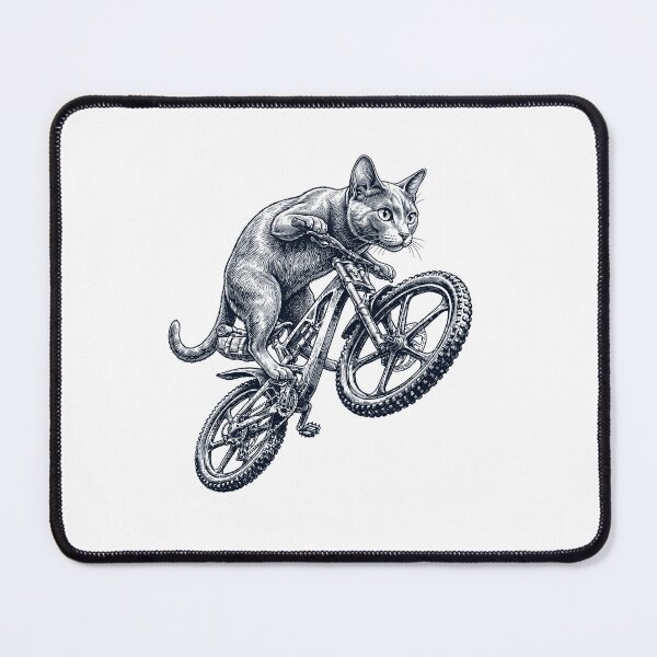 Item preview, Vintage Korat Cat Riding Bicycle Cycling Bike Kitten Lover designed and sold by TerryConnells.