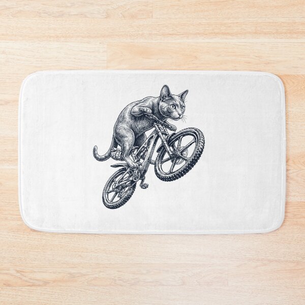 Item preview, Vintage Korat Cat Riding Bicycle Cycling Bike Kitten Lover designed and sold by TerryConnells.