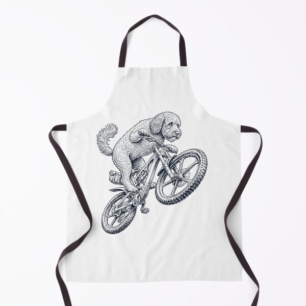 Item preview, Vintage Labradoodle Riding Bicycle Cycling Bike Dog Lover designed and sold by TerryConnells.