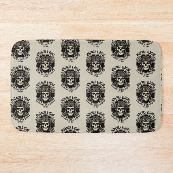 Item preview, Vintage Garage Skull Crossed Wrenches Mechanic Tools Emblem designed and sold by RetroRewind Studio.