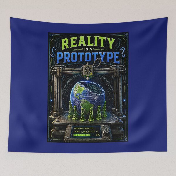 Item preview, Reality is a Prototype 3D Printing Sci-Fi Philosopher Design designed and sold by thelivingrp.