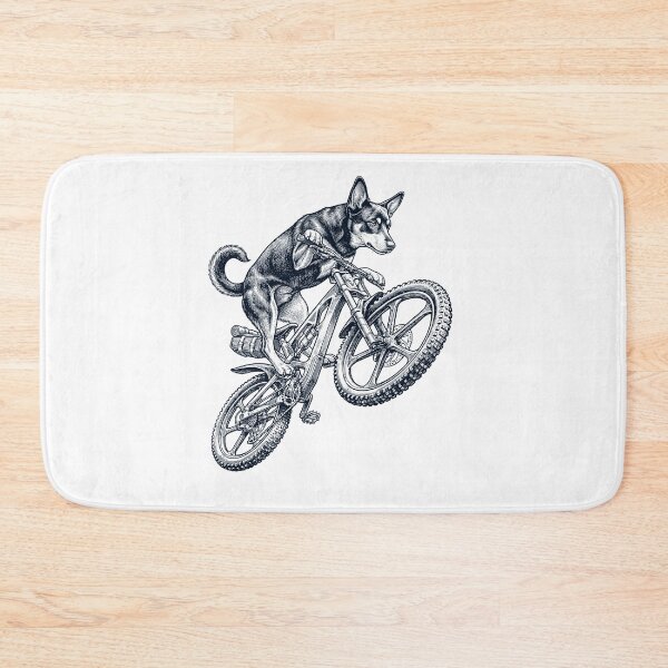 Item preview, Vintage Lancashire Heeler Riding Bicycle Cycling Bike Dog Lover designed and sold by TerryConnells.