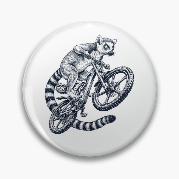 Item preview, Vintage Lemur Riding Bicycle Cycling Bike Animal Lover designed and sold by TerryConnells.