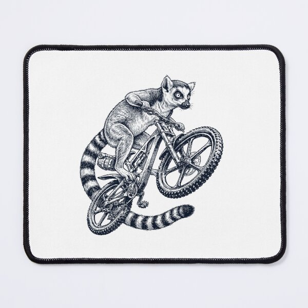 Item preview, Vintage Lemur Riding Bicycle Cycling Bike Animal Lover designed and sold by TerryConnells.