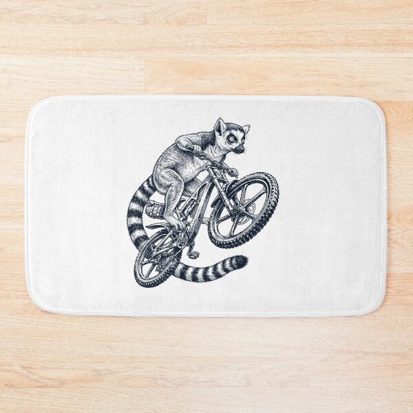 Item preview, Vintage Lemur Riding Bicycle Cycling Bike Animal Lover designed and sold by TerryConnells.