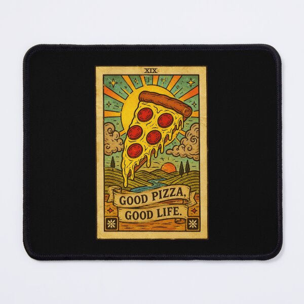 Item preview, Good Pizza Good Life Retro Slice with Vintage Card Style designed and sold by ferminhays.