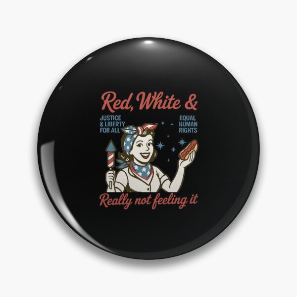 Item preview, Retro Vintage Red White and Not Really Feeling It Feminism designed and sold by thomas-frame.