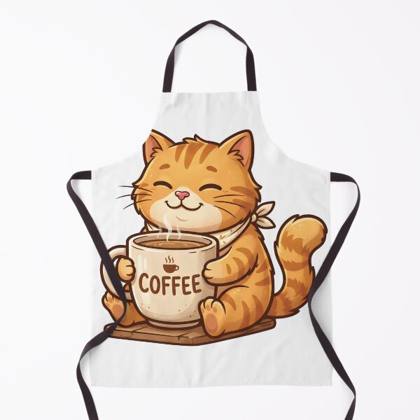 Item preview, Orange Cat Drinking Coffee designed and sold by umiinuraa.