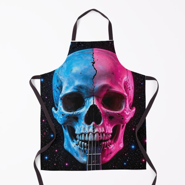 Item preview, Skull Guitar Art Print designed and sold by CosmicRockArt.