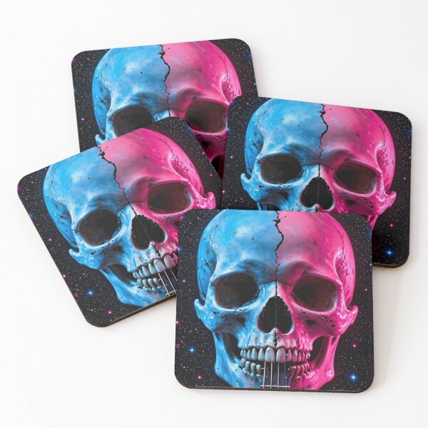 Item preview, Skull Guitar Art Print designed and sold by CosmicRockArt.