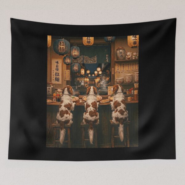 Item preview, Japanese Irish Red And White Setter Art Ramen Noodle Foodie Dog Lover designed and sold by DoodleTortle.
