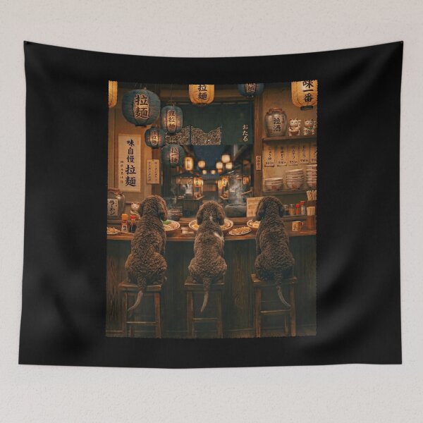 Item preview, Japanese Irish Water Spaniel Art Ramen Noodle Foodie Dog Lover designed and sold by DoodleTortle.