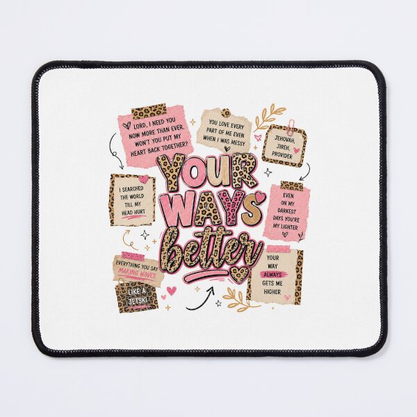 Item preview, Your Way’s Better Bible Verse Jesus Way Faith Coquette Retro designed and sold by thomas-frame.