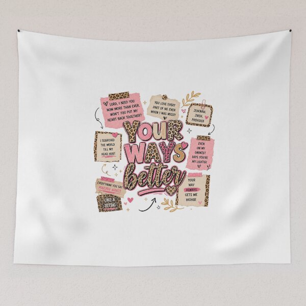 Item preview, Your Way’s Better Bible Verse Jesus Way Faith Coquette Retro designed and sold by thomas-frame.