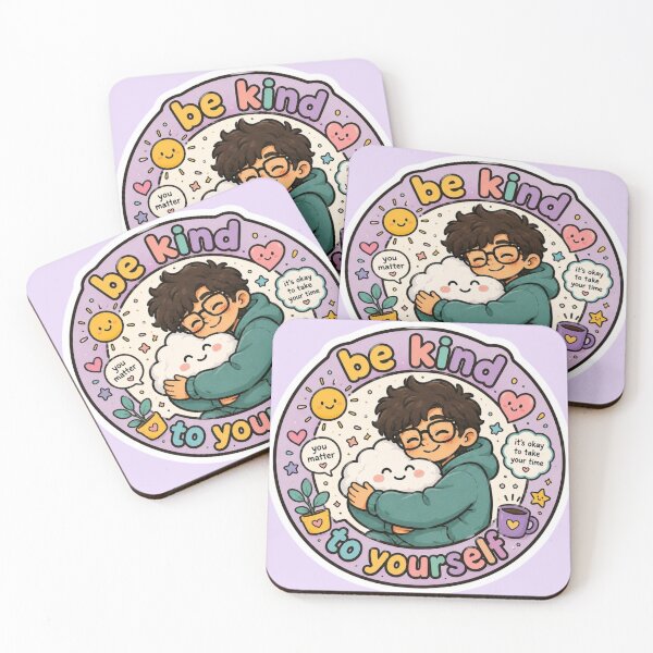 Item preview, Be Kind To Yourself Cute Positive Mental Health Sticker designed and sold by Digital_products_0111.