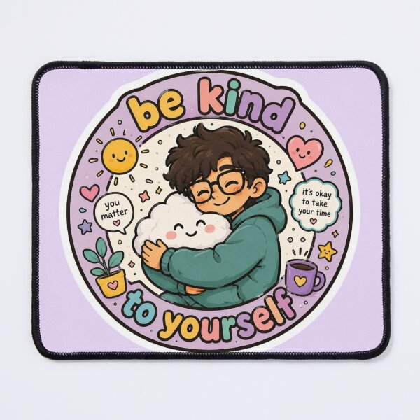 Item preview, Be Kind To Yourself Cute Positive Mental Health Sticker designed and sold by Digital_products_0111.