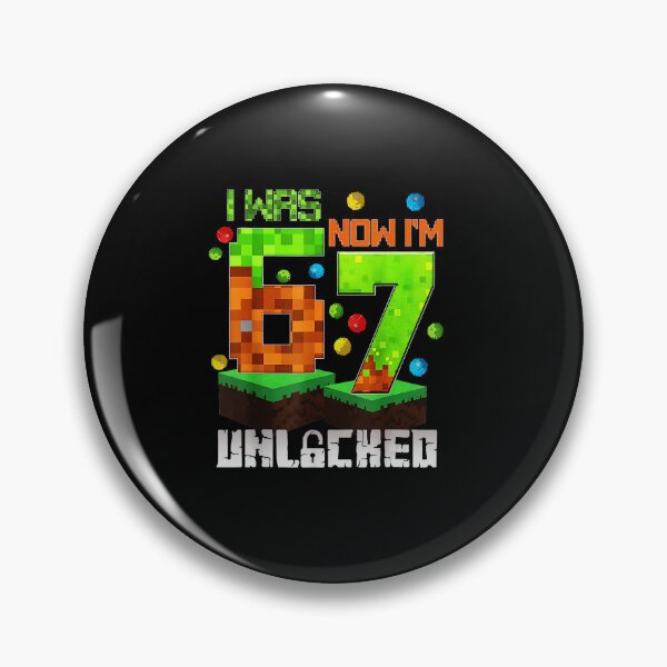 Item preview, Level 67 Unlocked Funny Pixel Gaming Joke with Retro Style designed and sold by FGTV2021.
