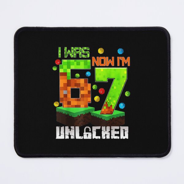 Item preview, Level 67 Unlocked Funny Pixel Gaming Joke with Retro Style designed and sold by FGTV2021.