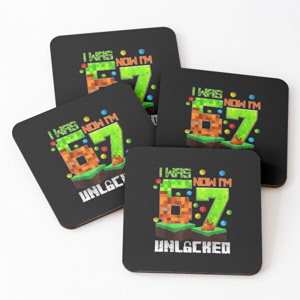 Item preview, Level 67 Unlocked Funny Pixel Gaming Joke with Retro Style designed and sold by FGTV2021.