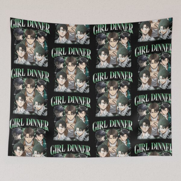 Item preview, Girl Dinner Levi Ackerman Anime Meme Parody designed and sold by jinajinawoodood.
