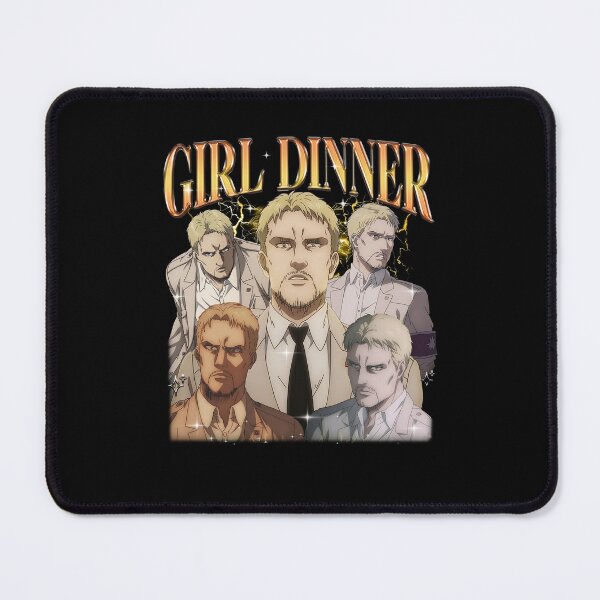 Item preview, Girl Dinner Reiner Braun Funny Anime Meme designed and sold by jinajinawoodood.