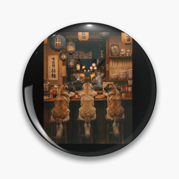 Item preview, Japanese Leonberger Art Ramen Noodle Foodie Dog Lover designed and sold by DoodleTortle.