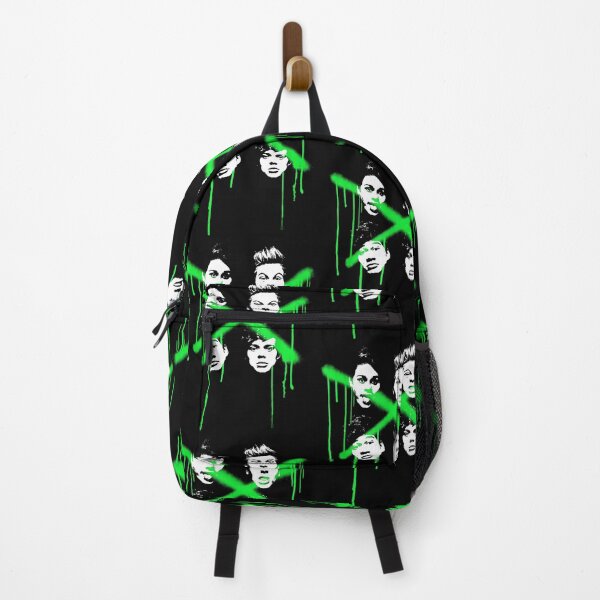 Item preview, Punk Rock Band X Marks The Spot Neon Green Fan designed and sold by jinajinawoodood.