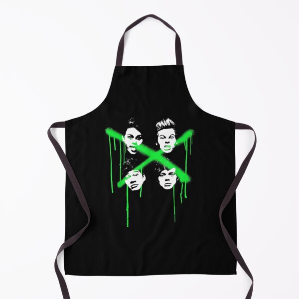 Item preview, Punk Rock Band X Marks The Spot Neon Green Fan designed and sold by jinajinawoodood.