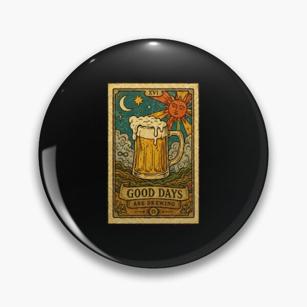 Item preview, Good Days Are Brewing Vintage Beer Tarot Style designed and sold by ferminhays.