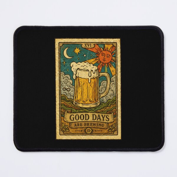 Item preview, Good Days Are Brewing Vintage Beer Tarot Style designed and sold by ferminhays.
